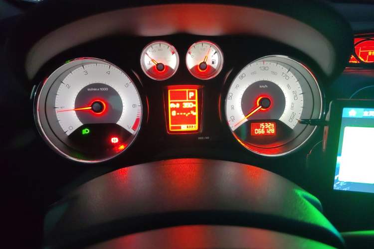 Used Peugeot 308 2009 1.6T CC Automatic Luxury Model Odometer Close Up