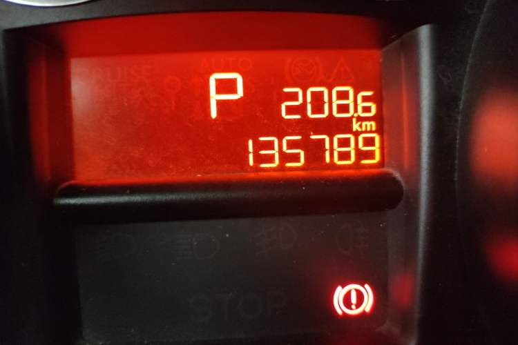 Used Peugeot 308 2012 1.6L Automatic Fashion Edition Odometer Close Up