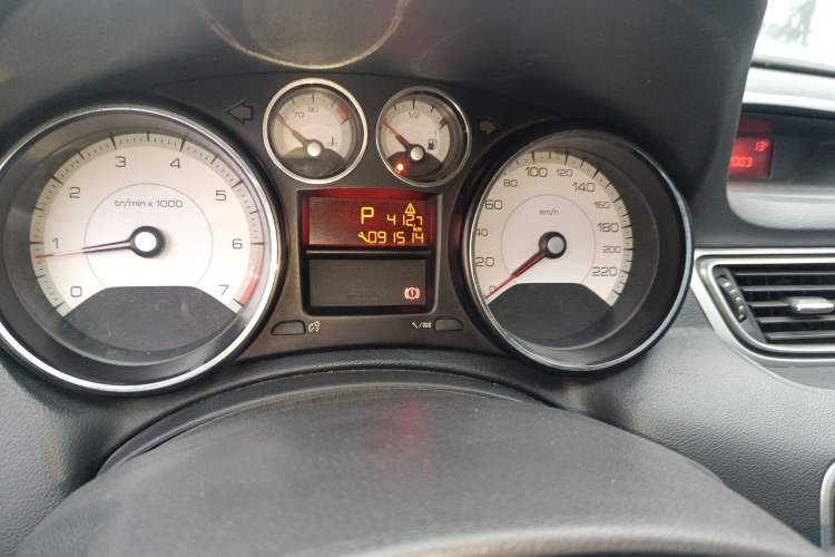 Used Peugeot 308 2012 1.6L Automatic YouShang Model Odometer Close Up