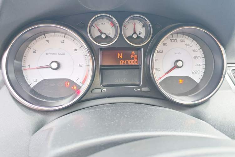 Used Peugeot 308 2012 1.6L Automatic Fashion Edition Odometer Close Up