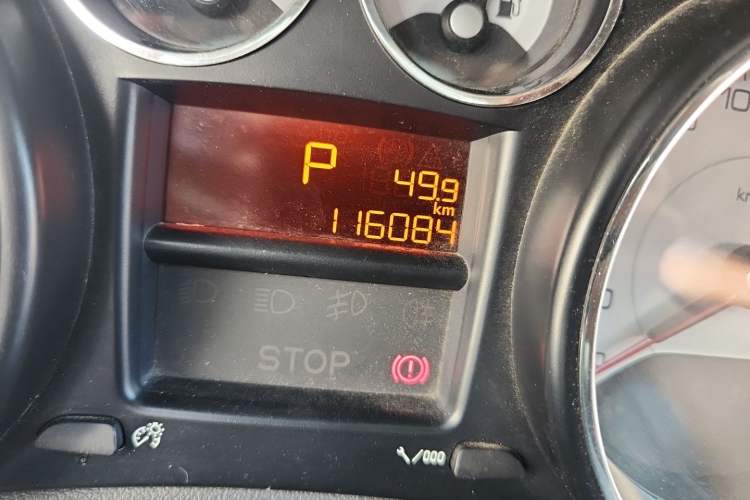 Used Peugeot 308 2012 1.6L Automatic Fashion Edition Odometer Close Up