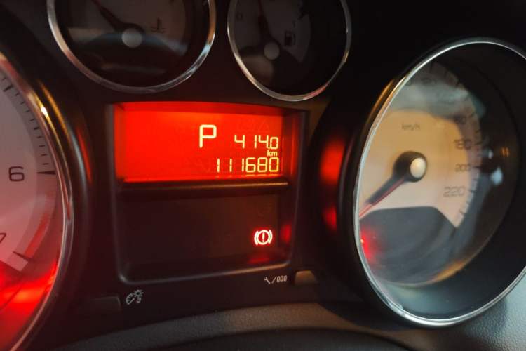 Used Peugeot 308 2012 1.6L Automatic YouShang Model Odometer Close Up