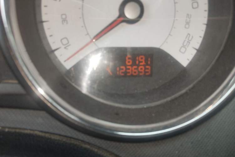 Used Peugeot 308 2012 1.6T CC Luxury Model Odometer Close Up