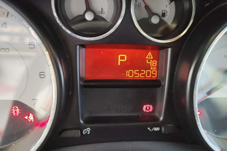 Used Peugeot 308 2012 1.6L Automatic YouShang Model Odometer Close Up