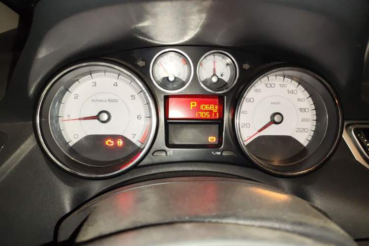 Used Peugeot 308 2012 1.6L Automatic Fashion Edition Odometer Close Up