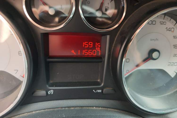 Used Peugeot 308 2013 1.6L Manual YouShang Model Odometer Close Up