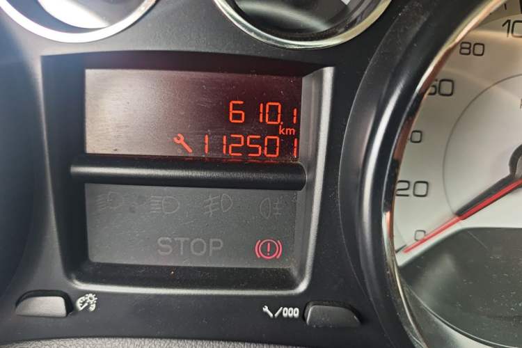 Used Peugeot 308 2013 1.6L Manual YouShang Model Odometer Close Up