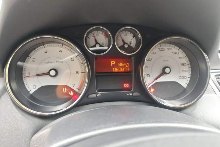 Used Peugeot 308 2013 1.6L Automatic YouShang Model Odometer Close Up