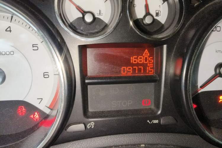 Used Peugeot 308 2013 1.6L Manual YouShang Model Odometer Close Up