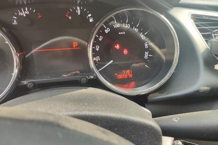Used Peugeot 308 2013 2.0L Automatic Luxury Model Odometer Close Up
