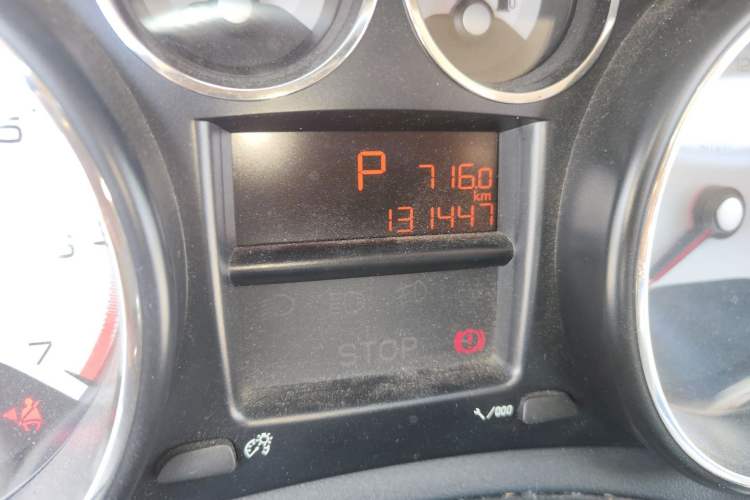 Used Peugeot 308 2014 Enjoy Edition Classic 1.6L Automatic Premium Model Odometer Close Up