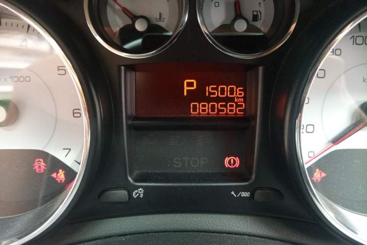 Used Peugeot 308 2014 Enjoy Edition Classic 1.6L Automatic Premium Model Odometer Close Up