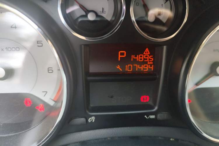 Used Peugeot 308 2014 Enjoy Edition Classic 1.6L Automatic Premium Model Odometer Close Up