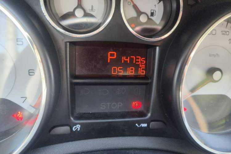 Used Peugeot 308 2014 Enjoy Edition Classic 1.6L Automatic Premium Model Odometer Close Up