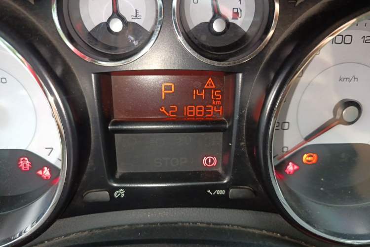 Used Peugeot 308 2014 Enjoy Edition Classic 1.6L Automatic Premium Model Odometer Close Up