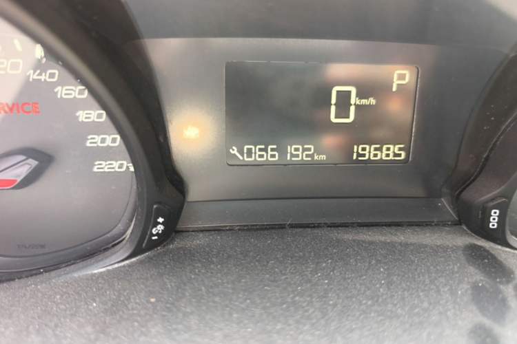 Used Peugeot 308 2016 1.6L Automatic Luxury Edition Odometer Close Up