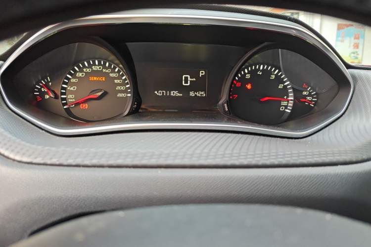 Used Peugeot 308 2016 1.6L Automatic Luxury Edition Odometer Close Up