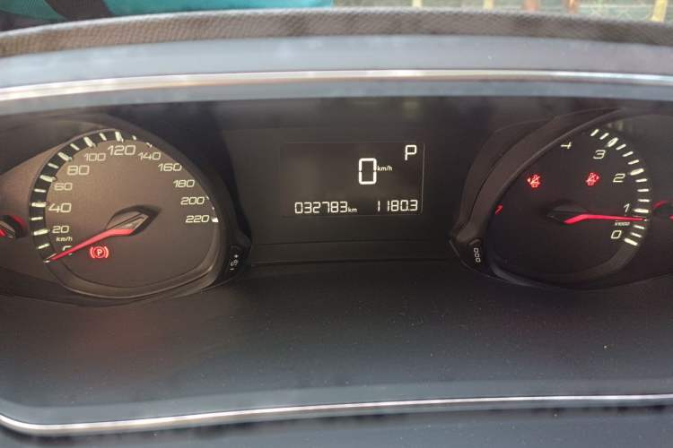 Used Peugeot 308 2016 1.6L Automatic Fashion Edition Odometer Close Up