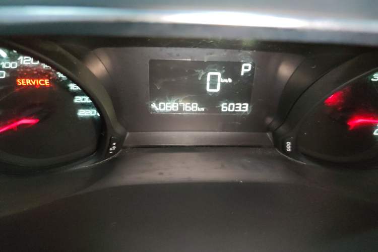 Used Peugeot 308 2016 1.6L Automatic Luxury Edition Odometer Close Up