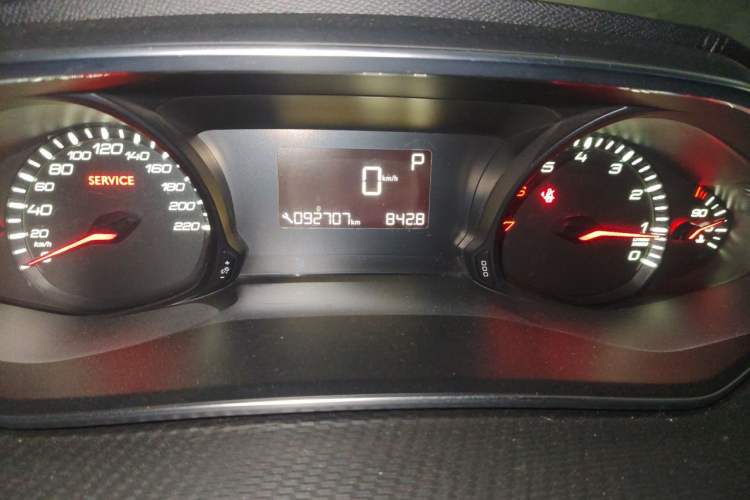 Used Peugeot 308 2016 1.6L Automatic Luxury Edition Odometer Close Up