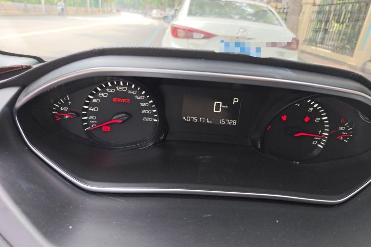 Used Peugeot 308 2016 1.6L Automatic Fashion Edition Odometer Close Up