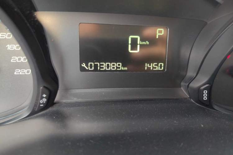 Used Peugeot 308 2016 1.6L Automatic Luxury Edition Odometer Close Up