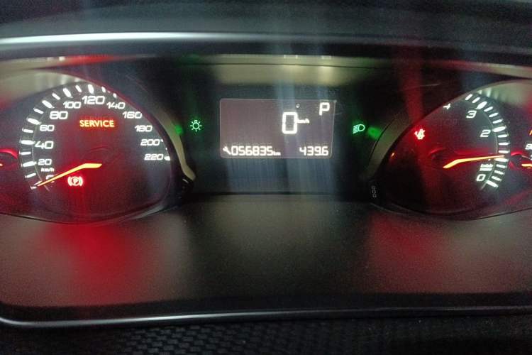Used Peugeot 308 2016 1.6L Automatic Luxury Edition Odometer Close Up