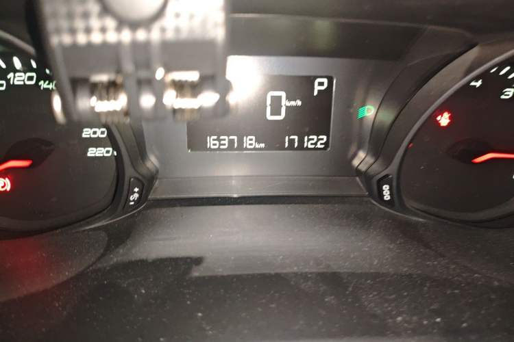 Used Peugeot 308 2016 1.6L Automatic Luxury Edition Odometer Close Up
