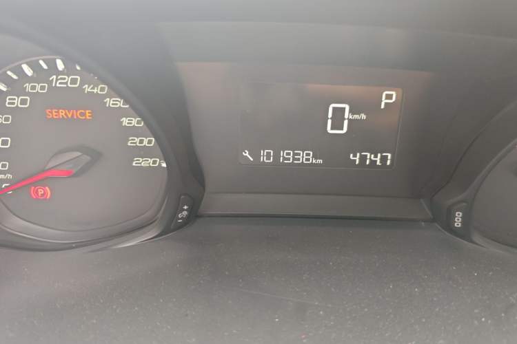 Used Peugeot 308 2016 1.6L Automatic Luxury Edition Odometer Close Up