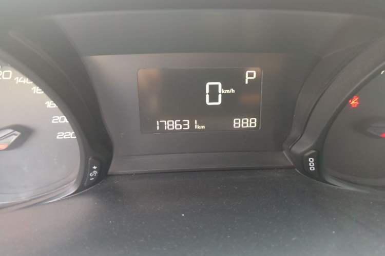 Used Peugeot 308 2016 1.6L Automatic Luxury Edition Odometer Close Up