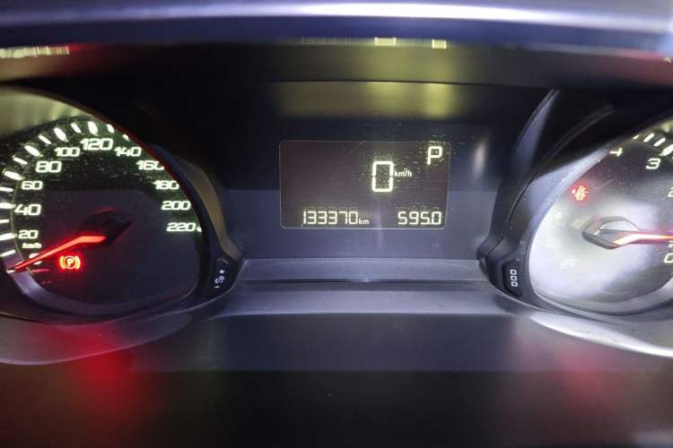 Used Peugeot 308 2016 1.6L Automatic Luxury Edition Odometer Close Up