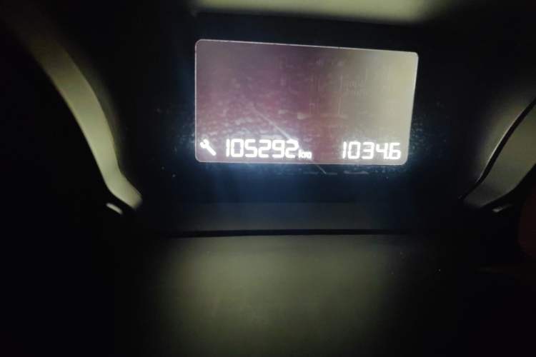 Used Peugeot 308 2016 1.6L Automatic Luxury Edition Odometer Close Up