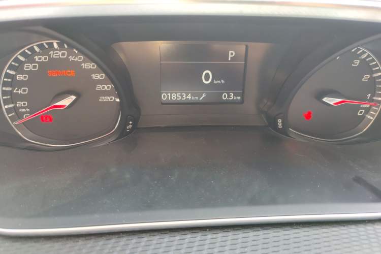 Used Peugeot 308 2016 350THP Automatic Prestige Edition Odometer Close Up