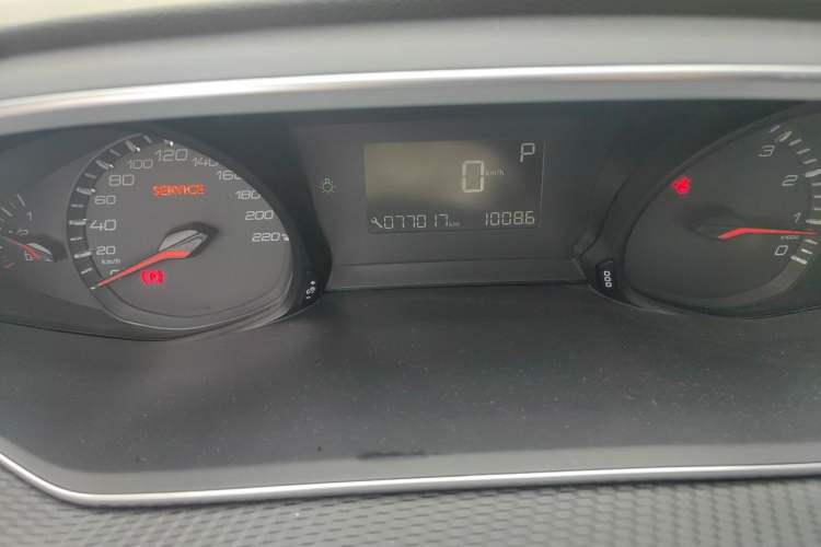 Used Peugeot 308 2016 1.6L Automatic Luxury Edition Odometer Close Up