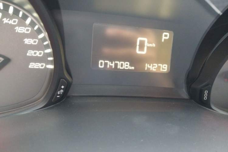 Used Peugeot 308 2016 1.6L Automatic Luxury Edition Odometer Close Up