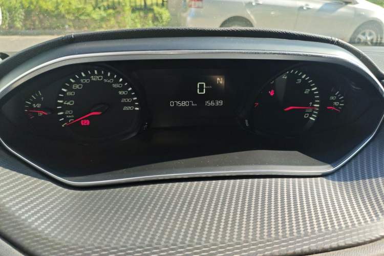 Used Peugeot 308 2016 1.6L Automatic Luxury Edition Odometer Close Up
