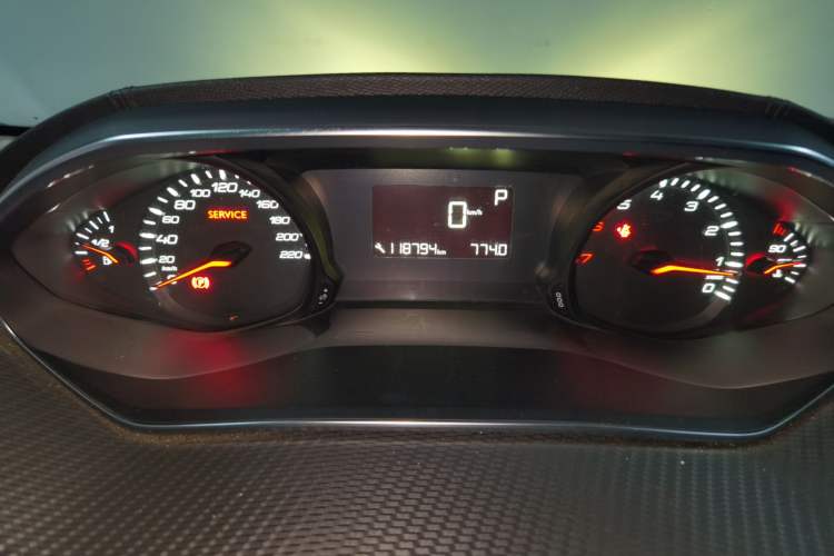 Used Peugeot 308 2018 1.6L Automatic Fashion Edition Odometer Close Up