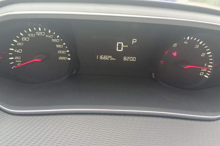 Used Peugeot 308 2018 1.6L Automatic Luxury Edition Odometer Close Up