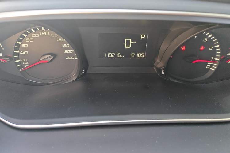 Used Peugeot 308 2018 1.6L Automatic Fashion Edition Odometer Close Up