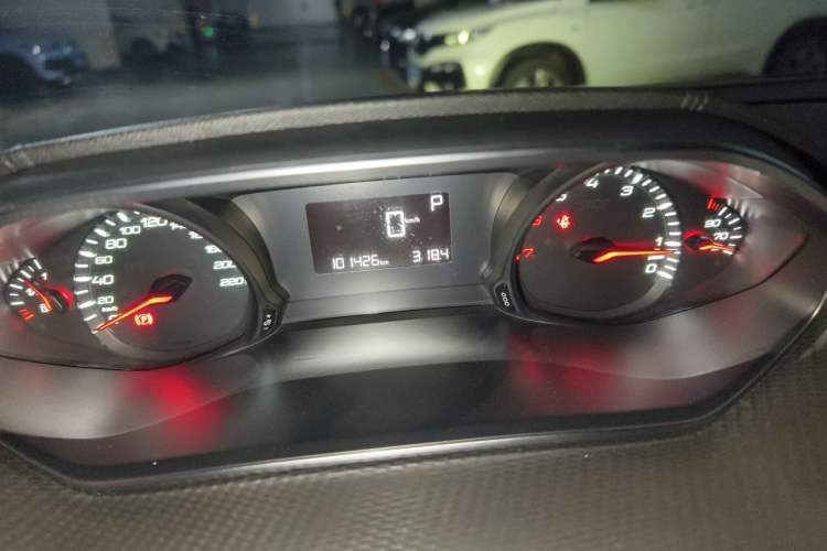 Used Peugeot 308 2018 1.6L Automatic Luxury Edition Odometer Close Up