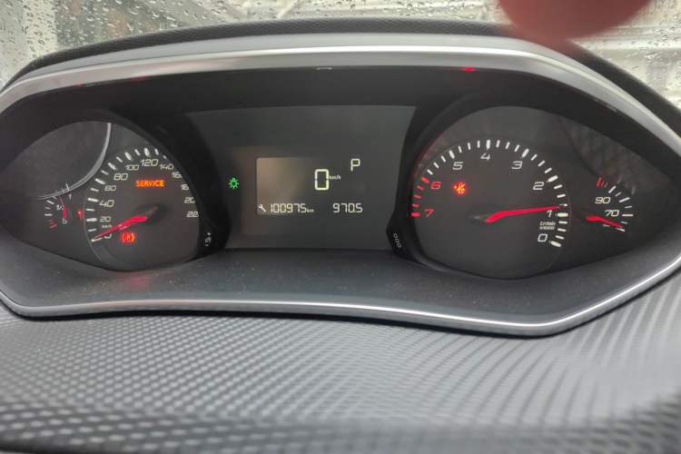 Used Peugeot 308 2018 1.6L Automatic Luxury Edition Odometer Close Up