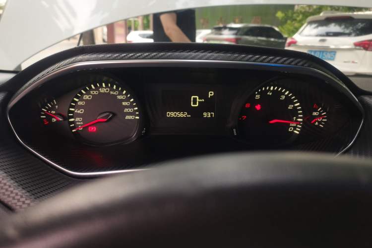 Used Peugeot 308 2018 1.6L Automatic Luxury Edition Odometer Close Up