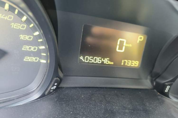 Used Peugeot 308 2018 1.6L Automatic Luxury Edition Odometer Close Up