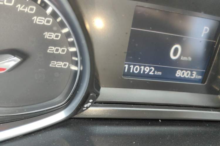Used Peugeot 308S 2015 1.6T Automatic Ruichi Edition Odometer Close Up