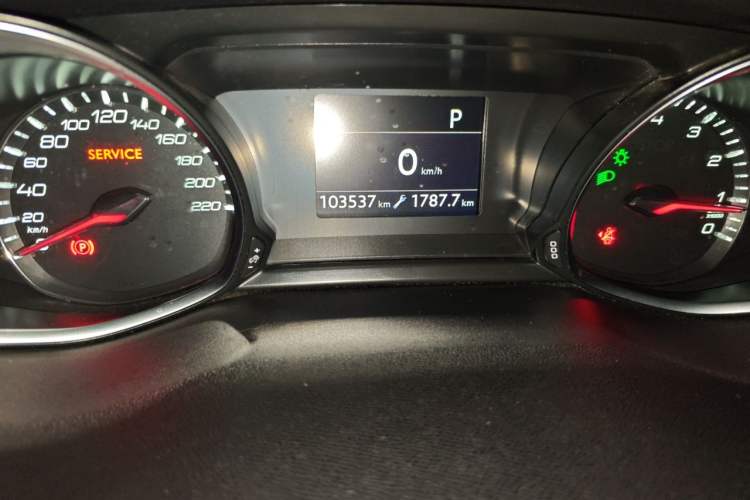Used Peugeot 308S 2015 1.6T Automatic Ruichi Edition Odometer Close Up