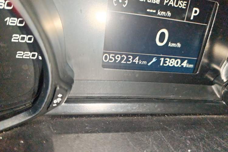 Used Peugeot 308S 2015 1.6T Automatic Ruichi Edition Odometer Close Up
