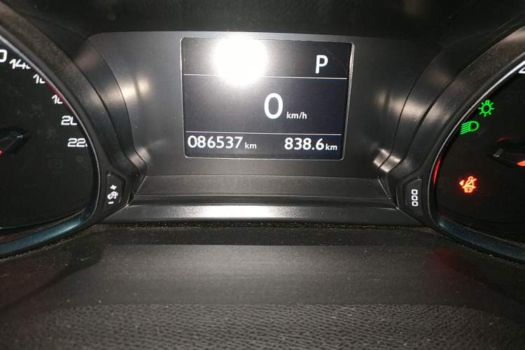 Used Peugeot 308S 2015 1.6T Automatic Ruichi Edition Odometer Close Up