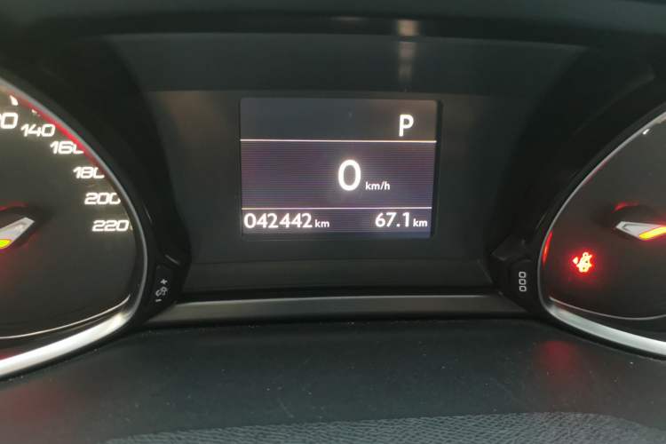 Used Peugeot 308S 2015 1.6T Automatic Ruichi Edition Odometer Close Up