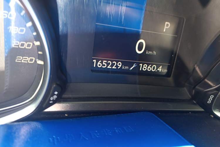 Used Peugeot 308S 2015 1.6T Automatic Ruichi Edition Odometer Close Up