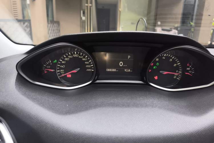 Used Peugeot 308S 2015 1.6T Automatic Ruichi Edition Odometer Close Up
